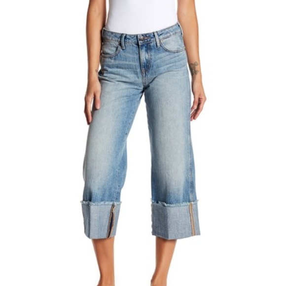 True Religion Denim - True Religion Crop Cuffed Brooklyn Jeans